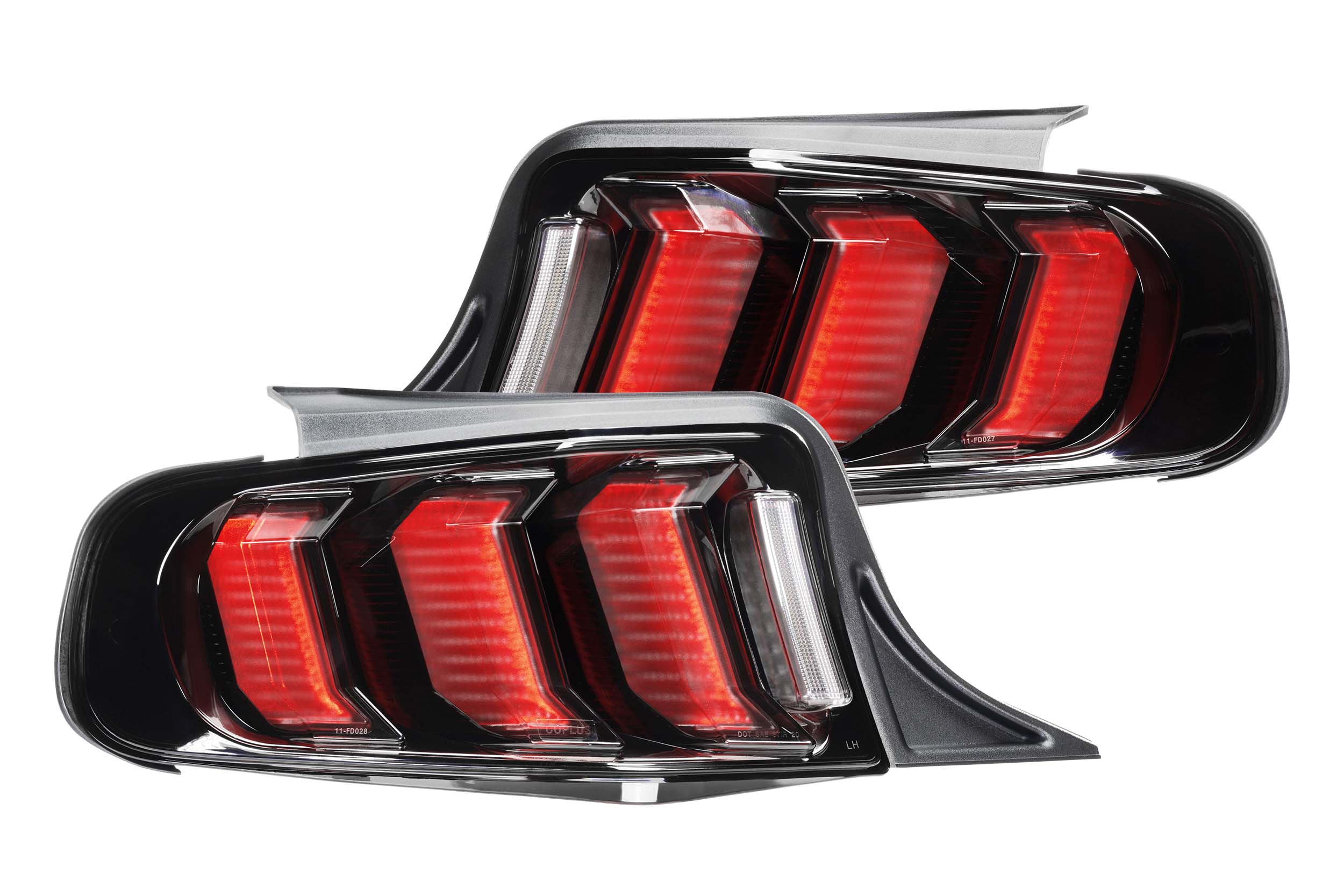 Mustang テールライト 2個セット メッキ Morimoto Ford Mustang (10-12) XB Smoked LED Tail Lights | LF442.2